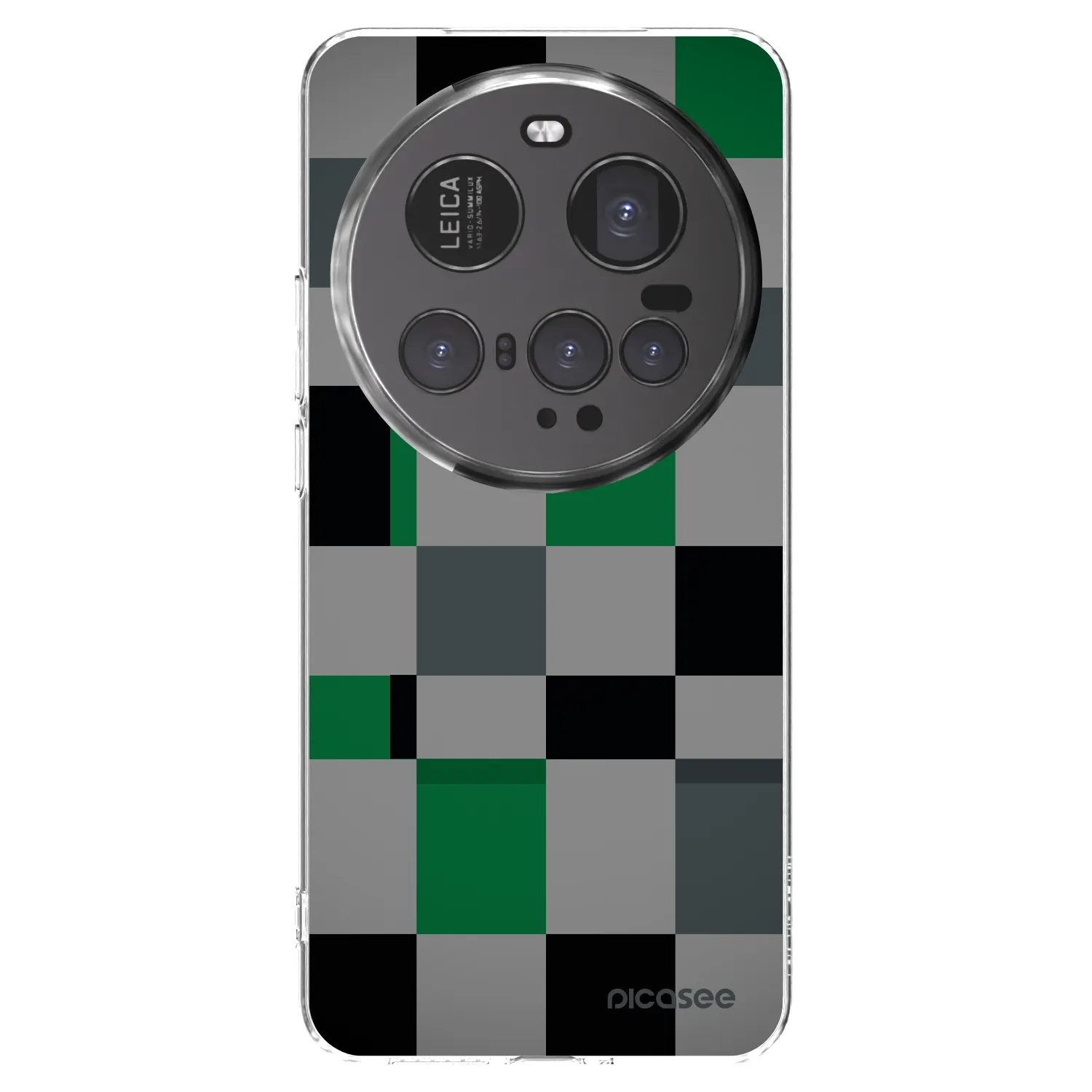 Picasee silikonový průhledný obal pro Xiaomi 15 Ultra - Block Grid
