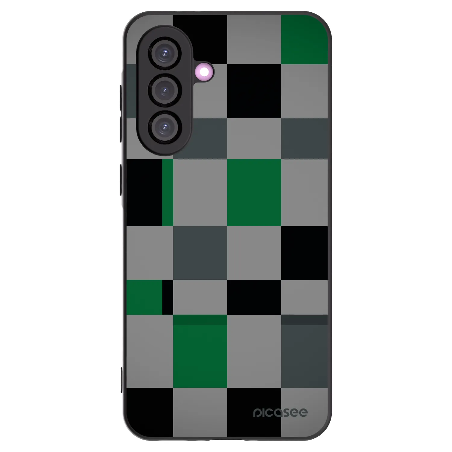 Picasee silikonový černý obal pro Samsung Galaxy A56 5G A566B - Block Grid
