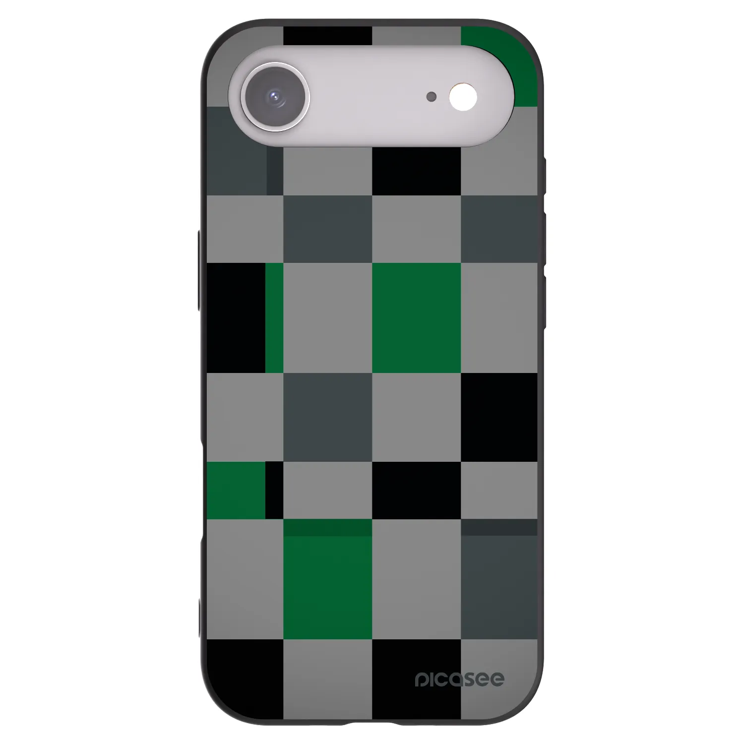 Picasee silikonový černý obal pro Apple iPhone Air - Block Grid