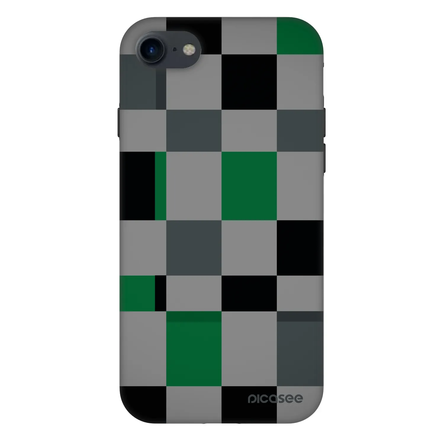 Picasee Fashion Case pro Apple iPhone SE 2020 - Block Grid