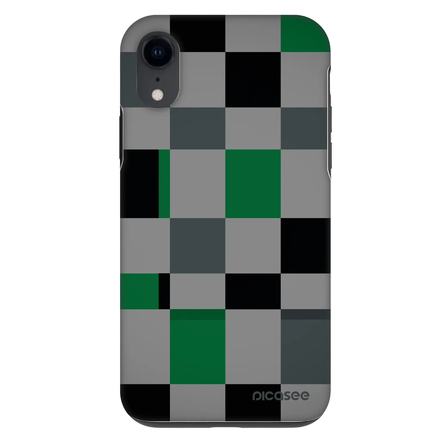 Picasee Fashion Case pro Apple iPhone XR - Block Grid