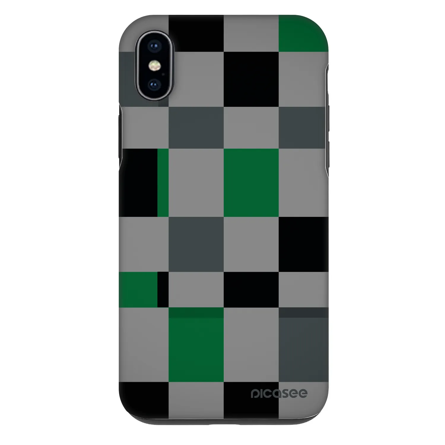 Picasee Fashion Case pro Apple iPhone XS Max - Block Grid