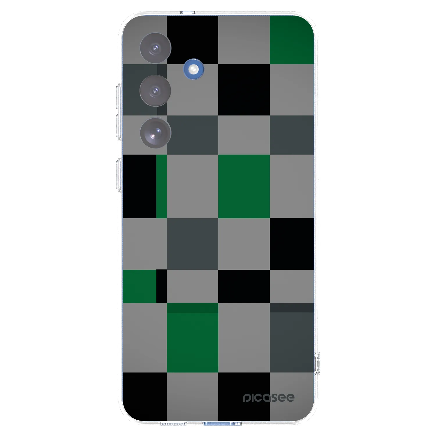 Picasee silikonový průhledný obal pro Samsung Galaxy S25 FE 5G - Block Grid