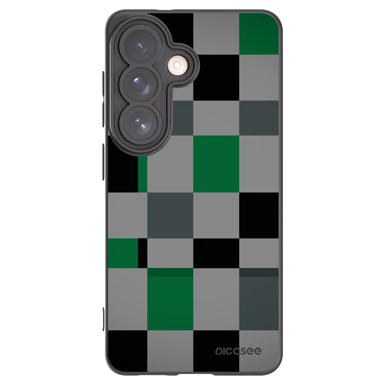 Picasee silikonový černý obal pro Samsung Galaxy S26 - Block Grid