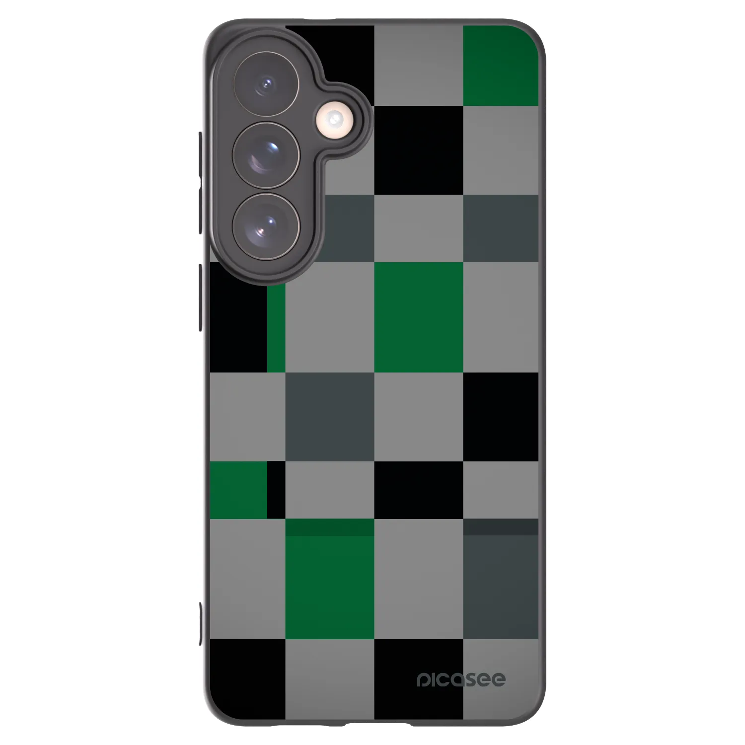 Picasee silikonový černý obal pro Samsung Galaxy S26+ - Block Grid