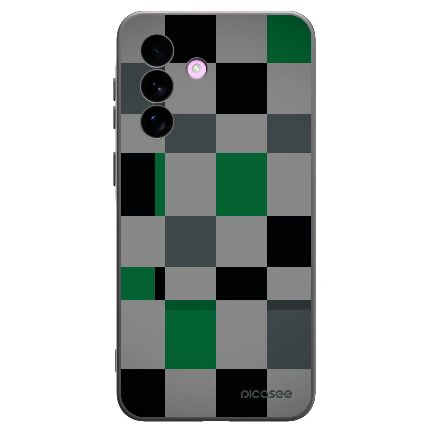 Picasee silikonový černý obal pro Samsung Galaxy A57 5G - Block Grid