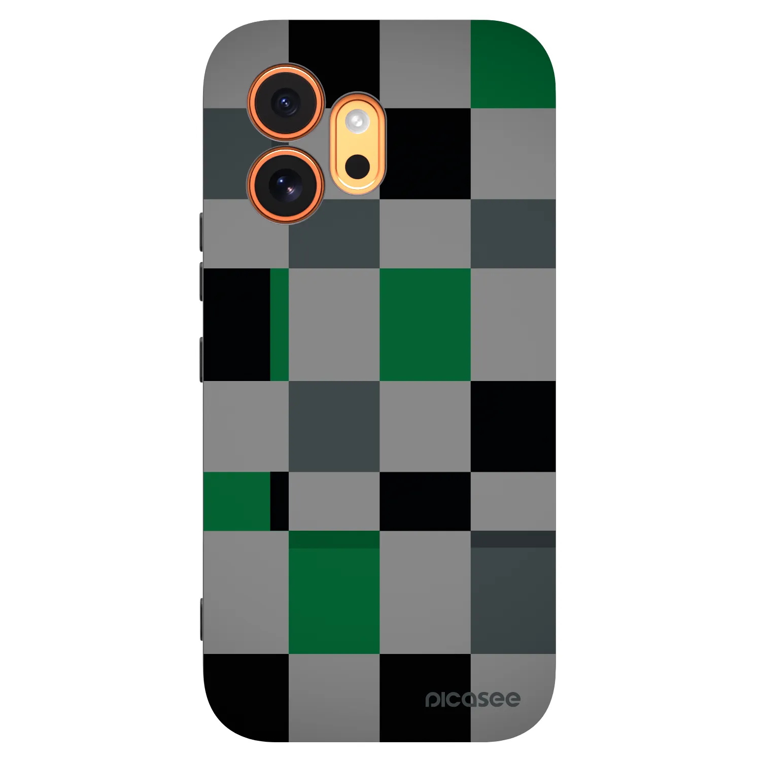 Picasee silikonový černý obal pro Honor 600 - Block Grid