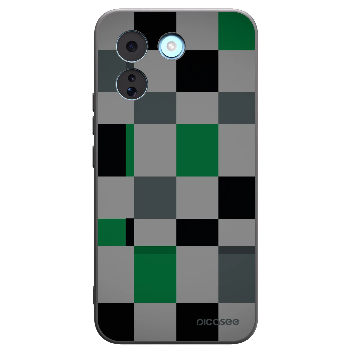 Picasee silikonový černý obal pro Xiaomi Redmi Note 17 Pro MAX 5G - Block Grid