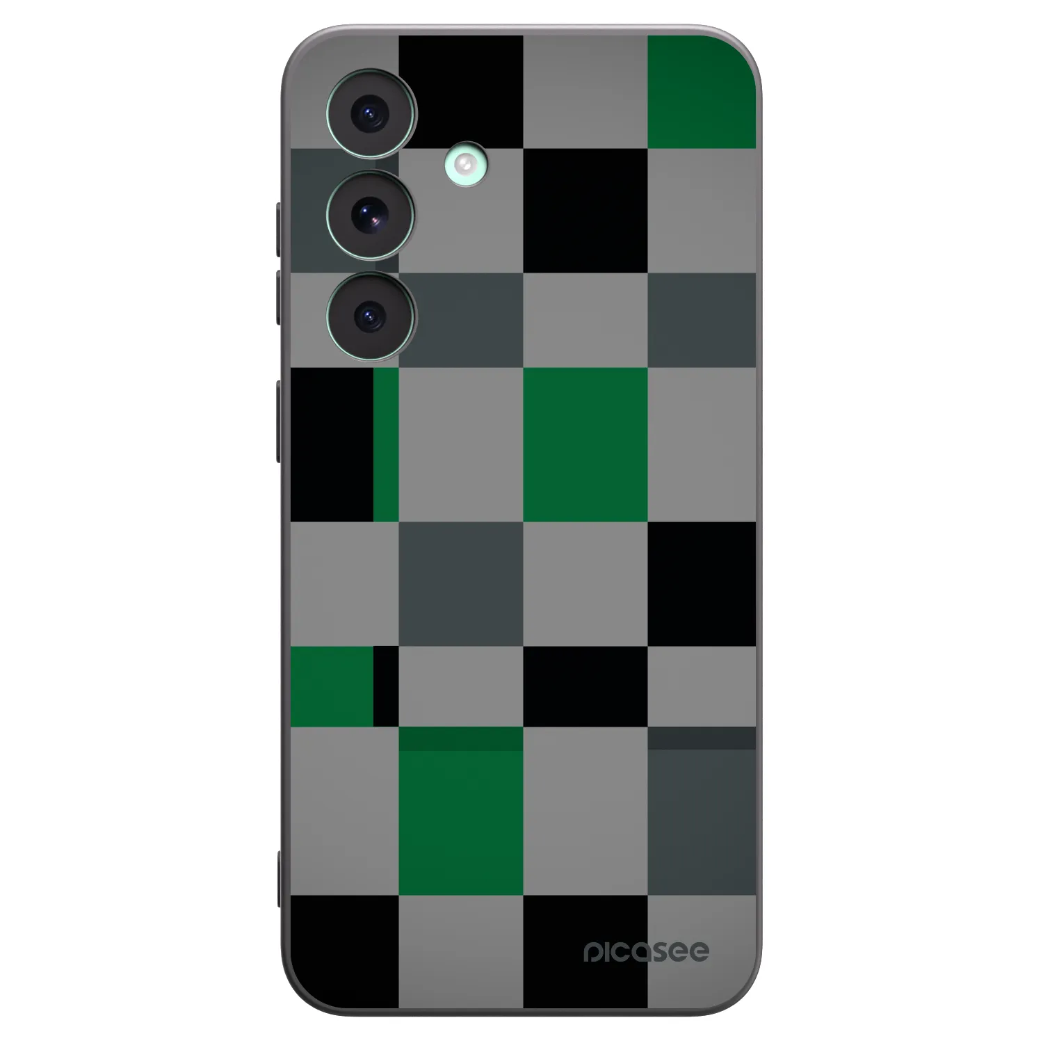Picasee silikonový černý obal pro Samsung Galaxy S26 FE - Block Grid