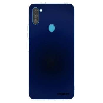 Picasee silikonový průhledný obal pro Samsung Galaxy M11 - Deep Ocean