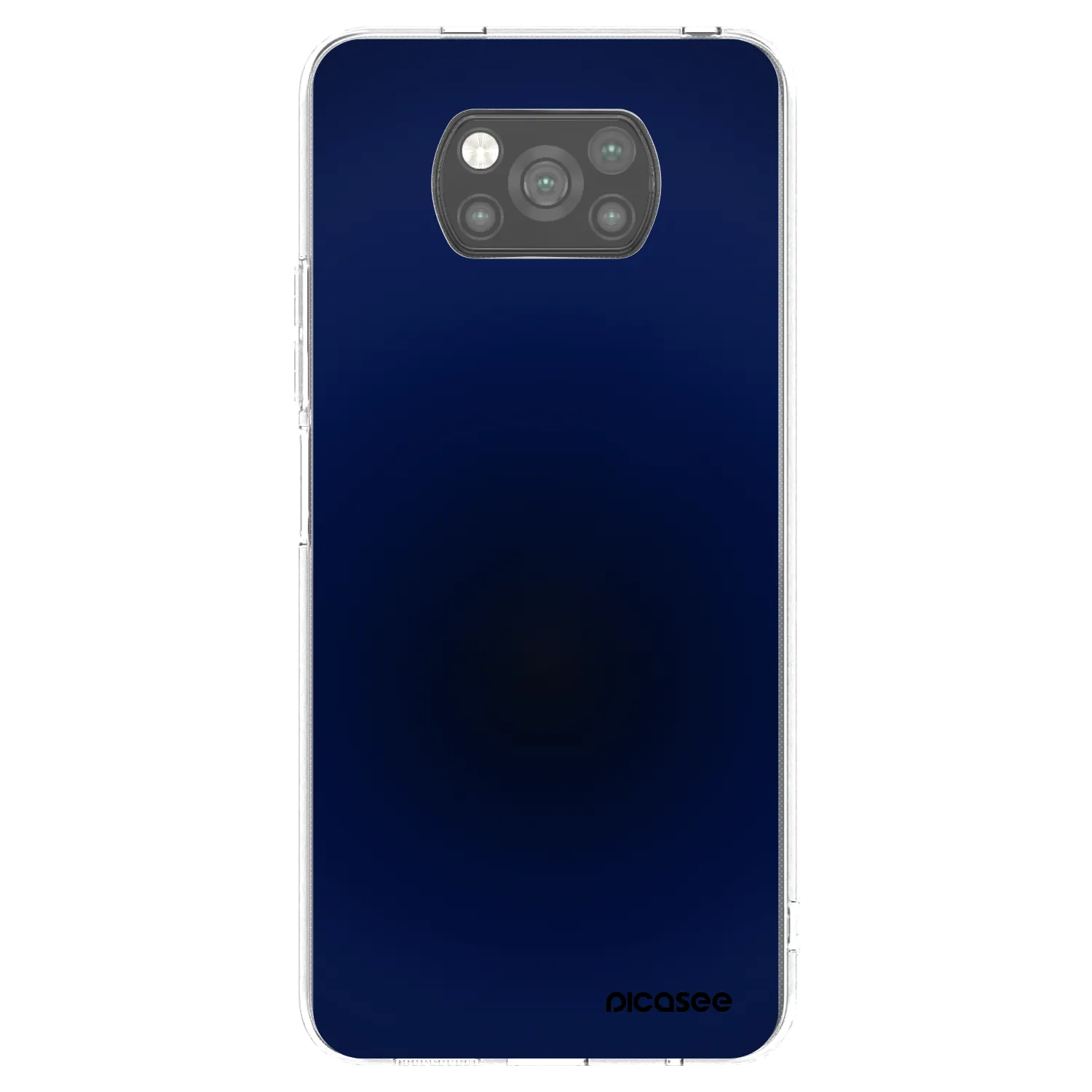 Picasee silikonový černý obal pro Xiaomi Poco X3 - Deep Ocean