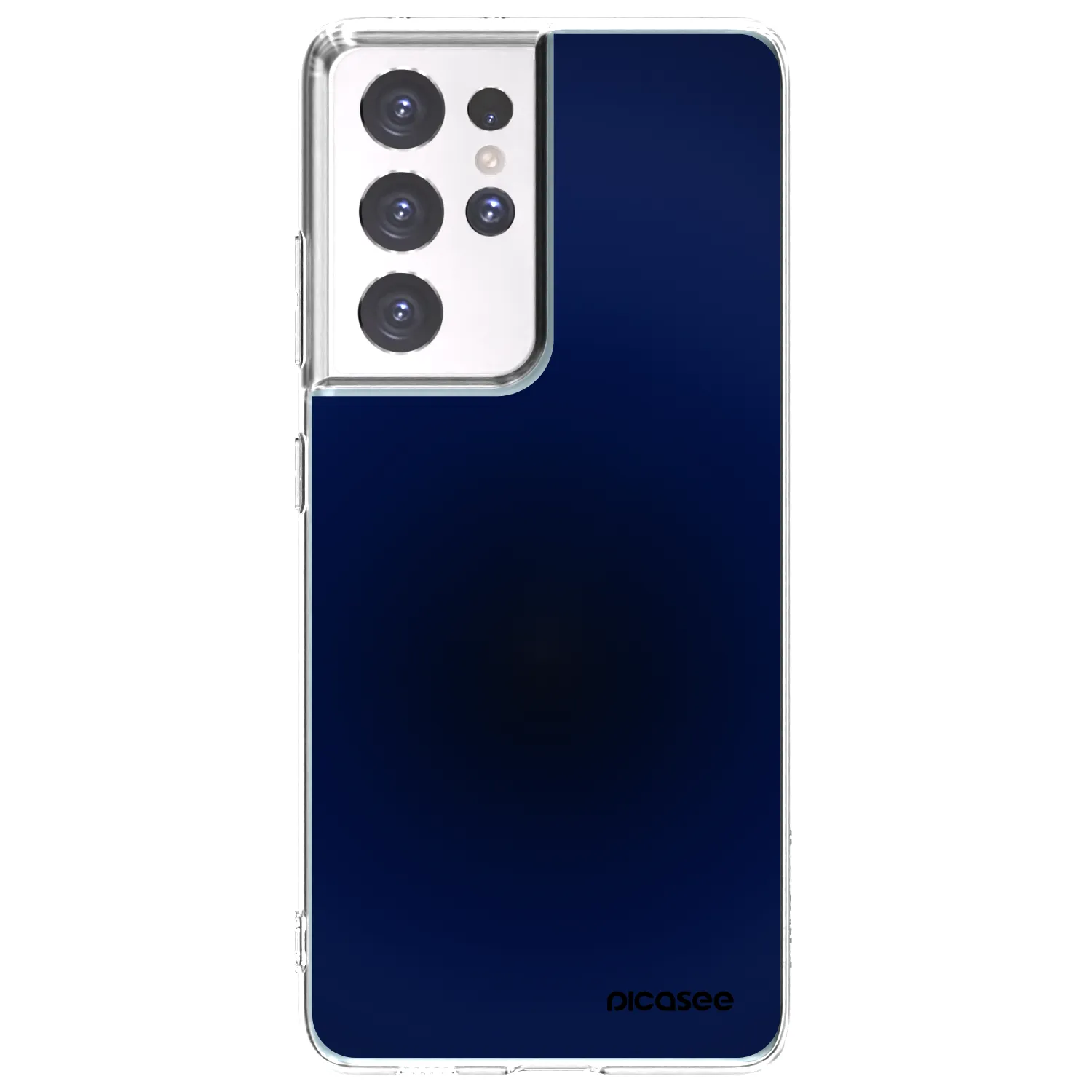 Picasee silikonový průhledný obal pro Samsung Galaxy S21 Ultra 5G G998B - Deep Ocean