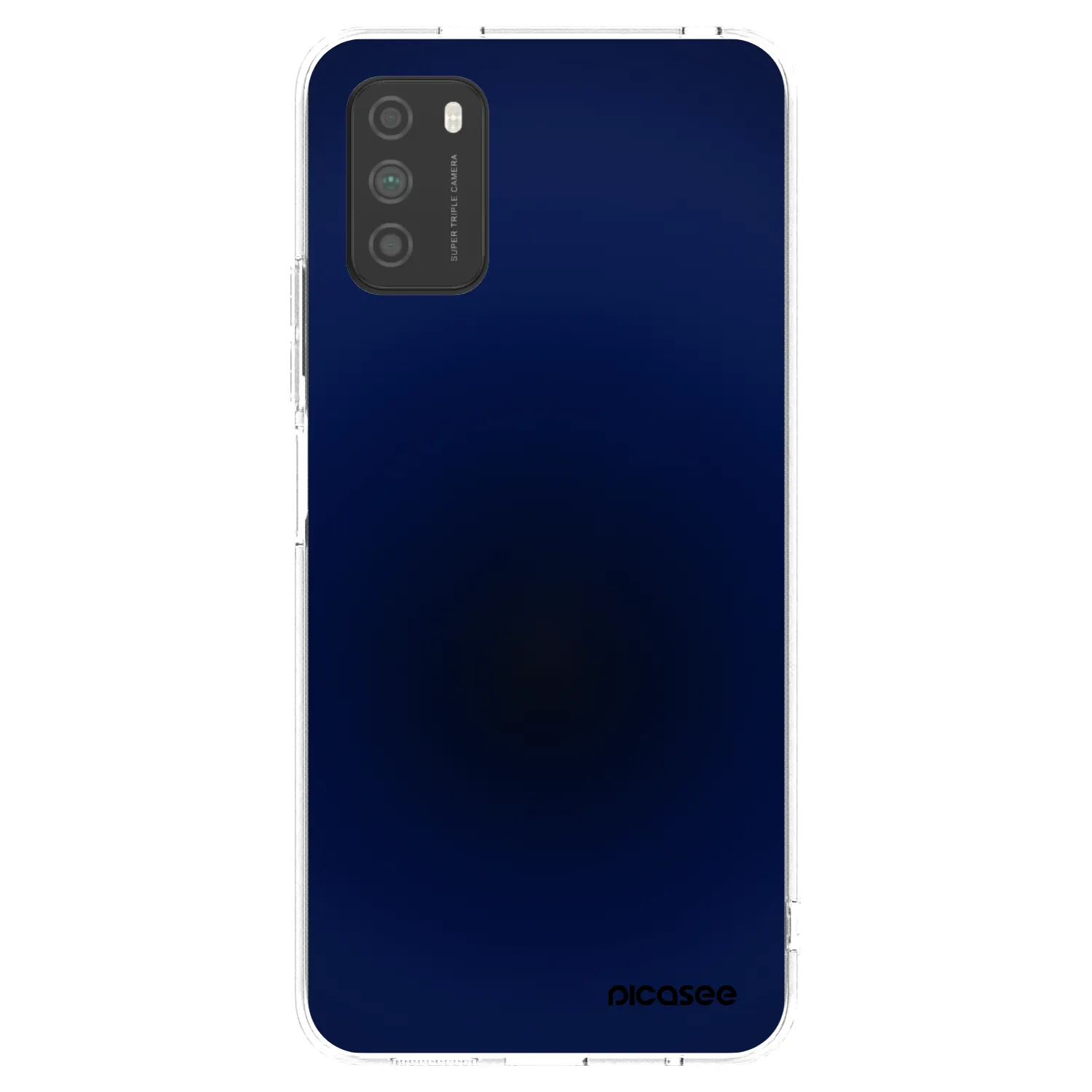 Picasee silikonový průhledný obal pro Xiaomi Poco M3 - Deep Ocean