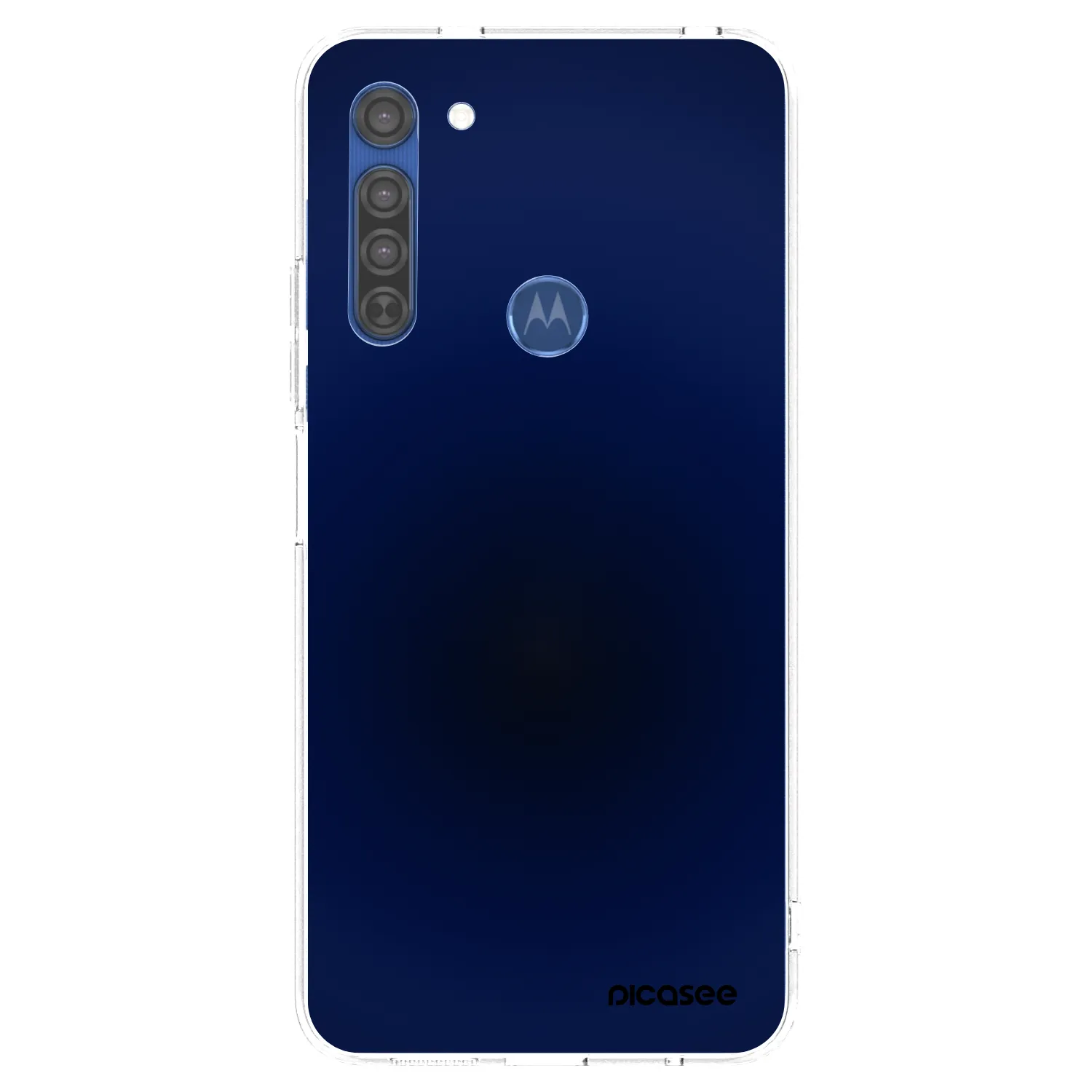 Picasee silikonový průhledný obal pro Motorola Moto G8 - Deep Ocean