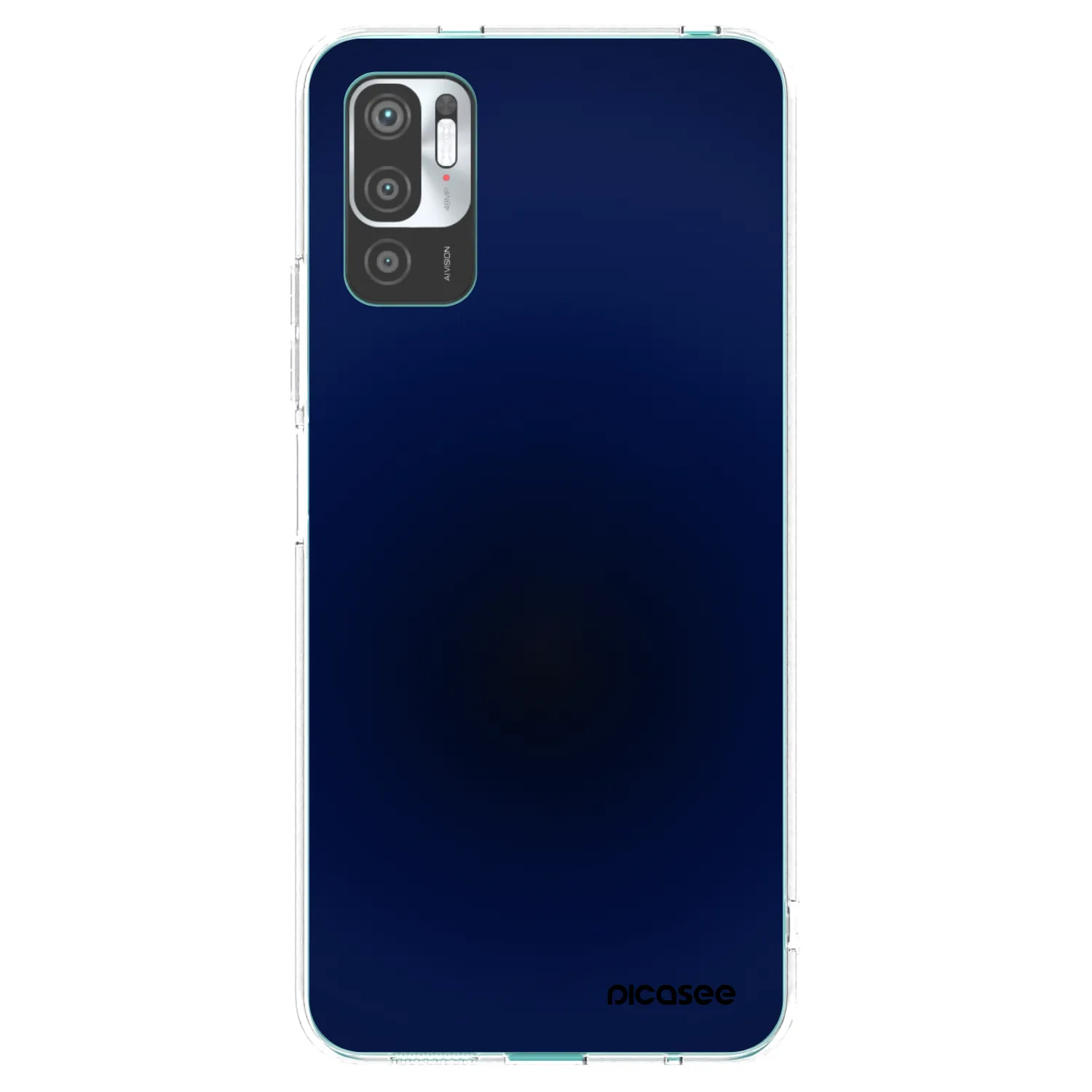 Picasee silikonový průhledný obal pro Xiaomi Redmi Note 10 5G - Deep Ocean