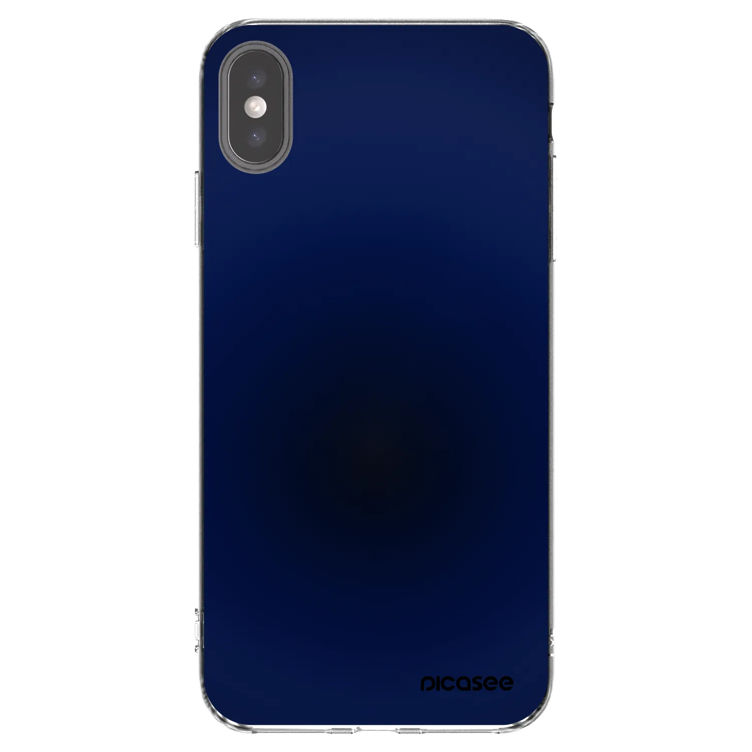 Picasee silikonový průhledný obal pro Apple iPhone XS Max - Deep Ocean