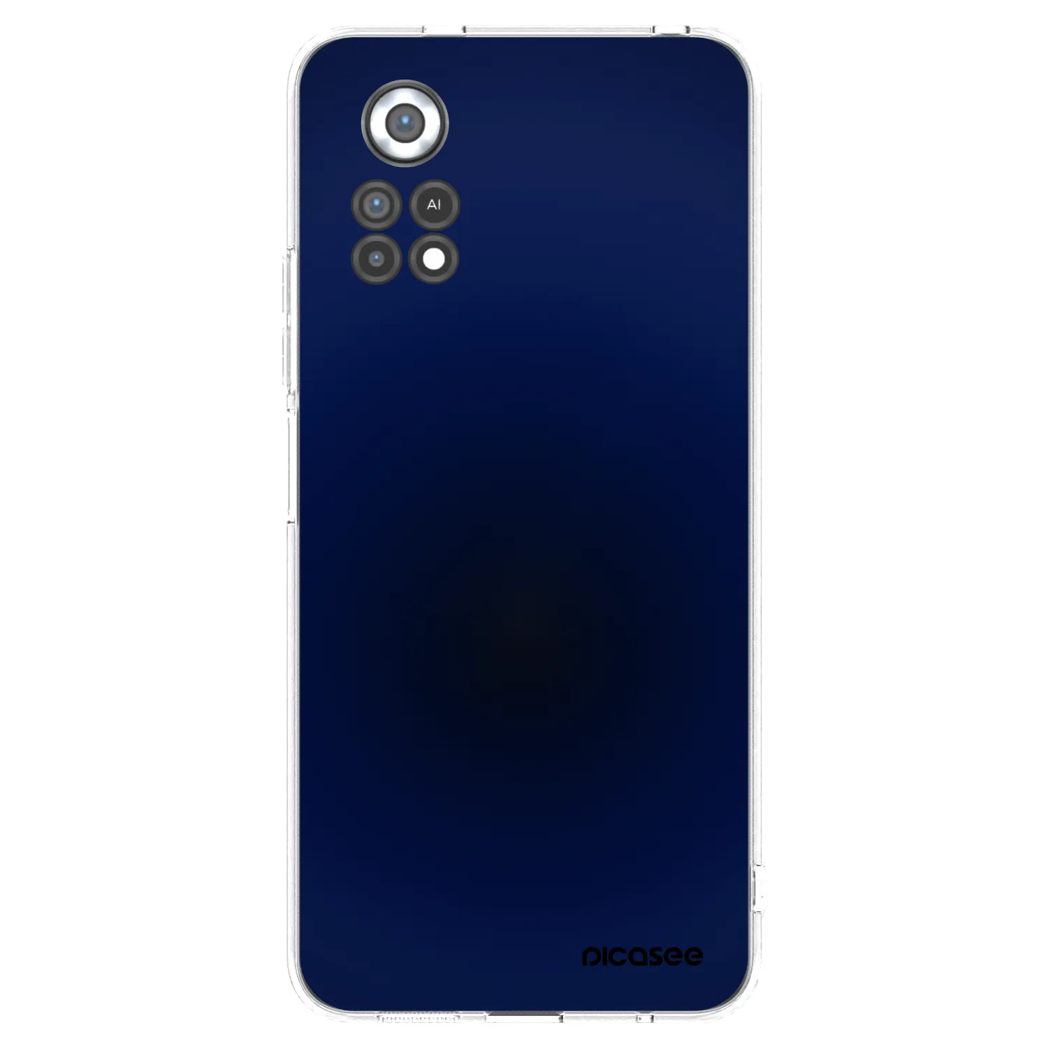 Picasee silikonový průhledný obal pro Xiaomi Poco X4 Pro 5G - Deep Ocean