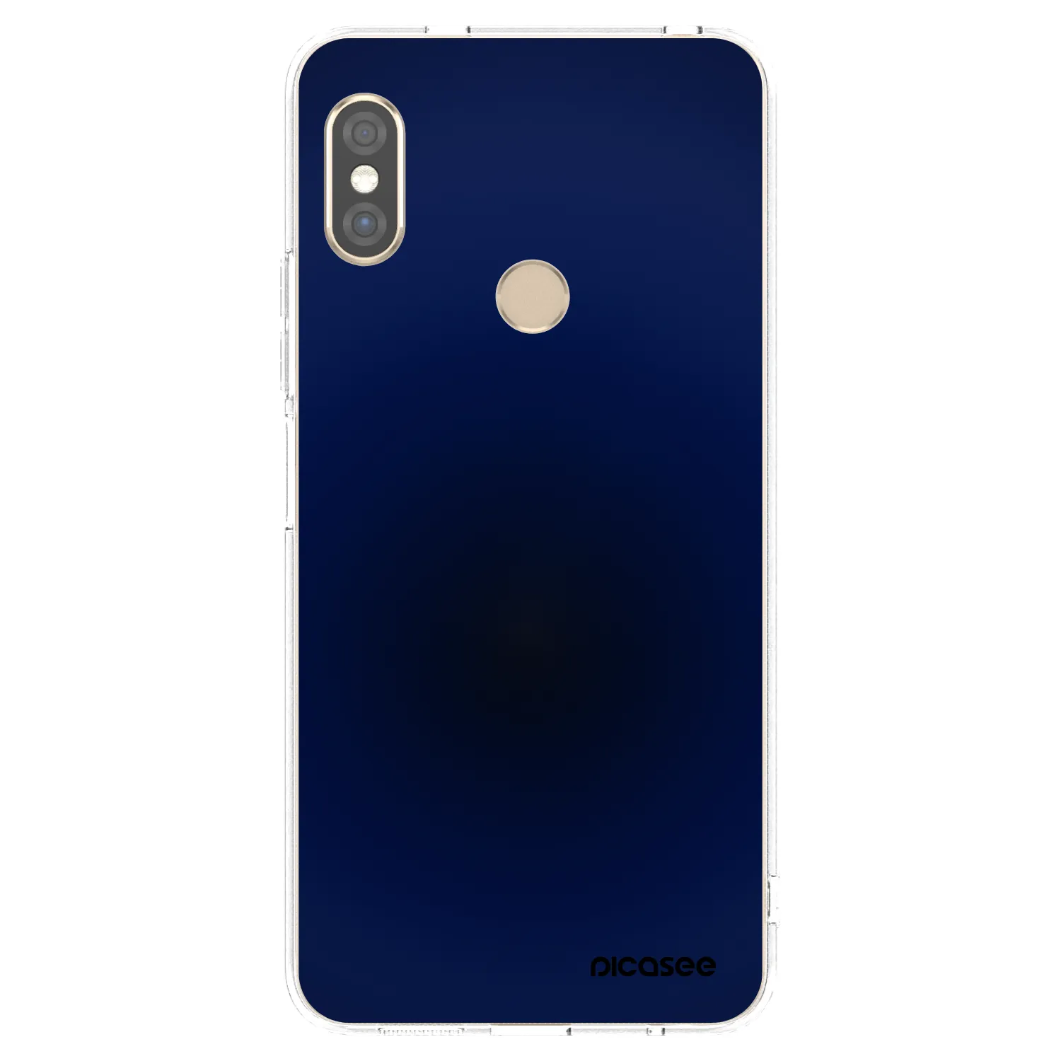 Picasee silikonový průhledný obal pro Xiaomi Redmi Note 5 Global - Deep Ocean