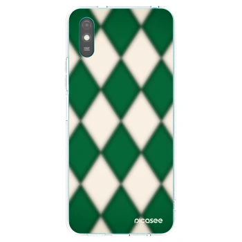 Picasee silikonový průhledný obal pro Xiaomi Redmi 9A - Emerald Diamond