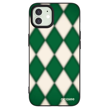 Picasee silikonový černý obal pro Apple iPhone 12 - Emerald Diamond