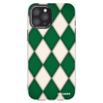 Picasee silikonový průhledný obal pro Apple iPhone 12 Pro Max - Emerald Diamond