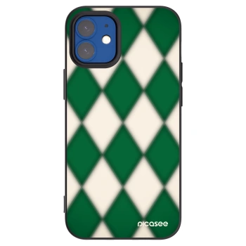 Picasee silikonový černý obal pro Apple iPhone 12 mini - Emerald Diamond