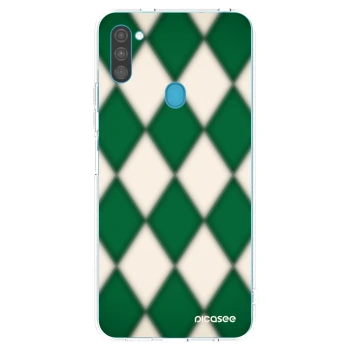 Picasee silikonový průhledný obal pro Samsung Galaxy M11 - Emerald Diamond