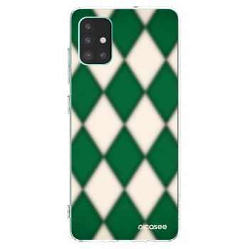 Picasee silikonový průhledný obal pro Samsung Galaxy M51 M515F - Emerald Diamond