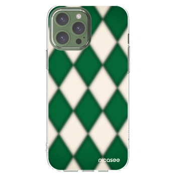 Picasee silikonový průhledný obal pro Apple iPhone 13 Pro Max - Emerald Diamond