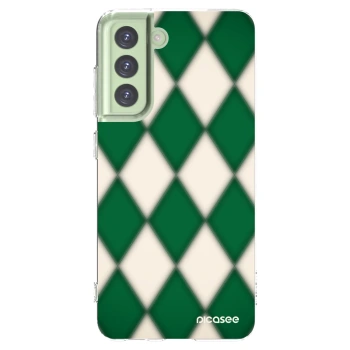 Picasee silikonový průhledný obal pro Samsung Galaxy S21 FE 5G - Emerald Diamond