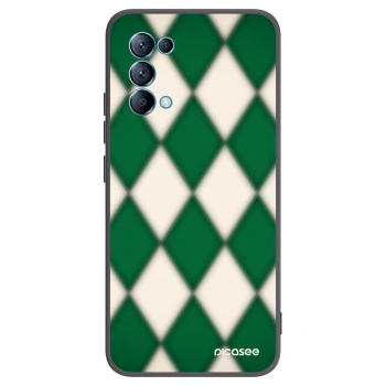 Picasee silikonový černý obal pro OPPO Reno 5 5G - Emerald Diamond