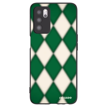 Picasee silikonový černý obal pro OPPO A16s - Emerald Diamond