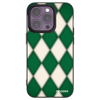 Picasee silikonový černý obal pro Apple iPhone 14 Pro - Emerald Diamond