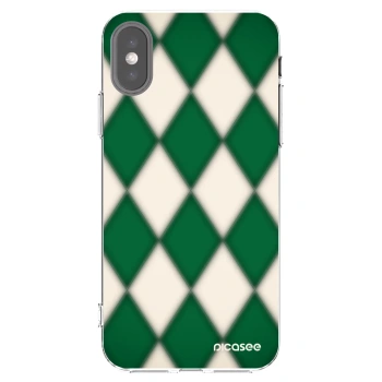 Picasee silikonový průhledný obal pro Apple iPhone X/XS - Emerald Diamond