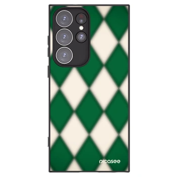 Picasee silikonový černý obal pro Samsung Galaxy S23 Ultra 5G - Emerald Diamond