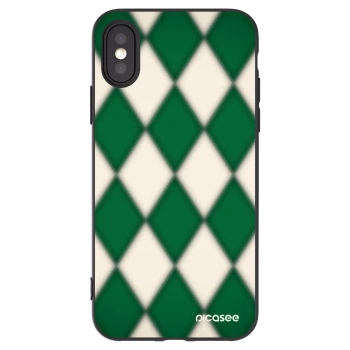 Picasee silikonový černý obal pro Apple iPhone X/XS - Emerald Diamond