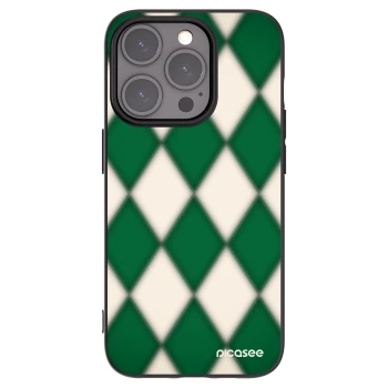 Picasee silikonový černý obal pro Apple iPhone 15 Pro - Emerald Diamond