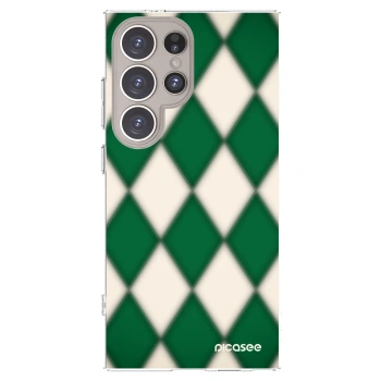 Picasee silikonový průhledný obal pro Samsung Galaxy S24 Ultra S928B 5G - Emerald Diamond