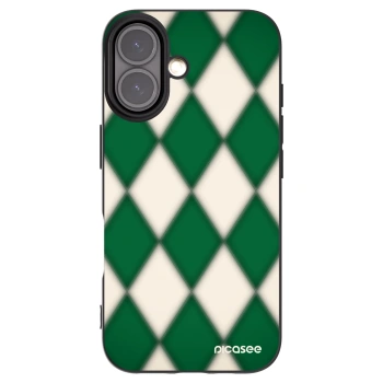 Picasee silikonový černý obal pro Apple iPhone 16 - Emerald Diamond