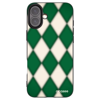 Picasee silikonový černý obal pro Apple iPhone 16 Plus - Emerald Diamond