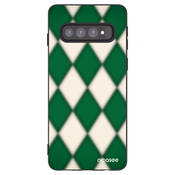 Picasee silikonový černý obal pro Samsung Galaxy S10 G973 - Emerald Diamond