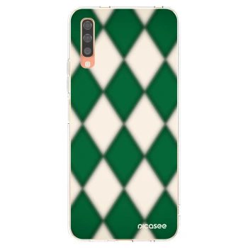 Picasee silikonový průhledný obal pro Samsung Galaxy A70 A705F - Emerald Diamond