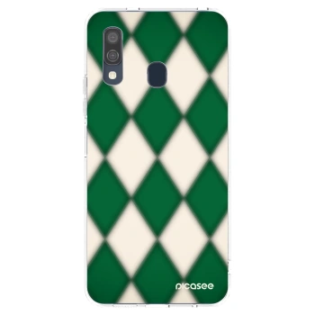 Picasee silikonový průhledný obal pro Samsung Galaxy A40 A405F - Emerald Diamond