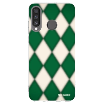 Picasee silikonový průhledný obal pro Huawei P30 Lite - Emerald Diamond