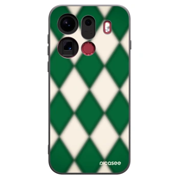 Picasee silikonový černý obal pro OPPO Find X9 Pro - Emerald Diamond