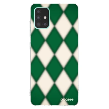 Picasee silikonový průhledný obal pro Samsung Galaxy A51 A515F - Emerald Diamond