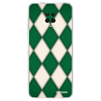 Picasee silikonový průhledný obal pro Xiaomi Redmi Note 9 Pro - Emerald Diamond