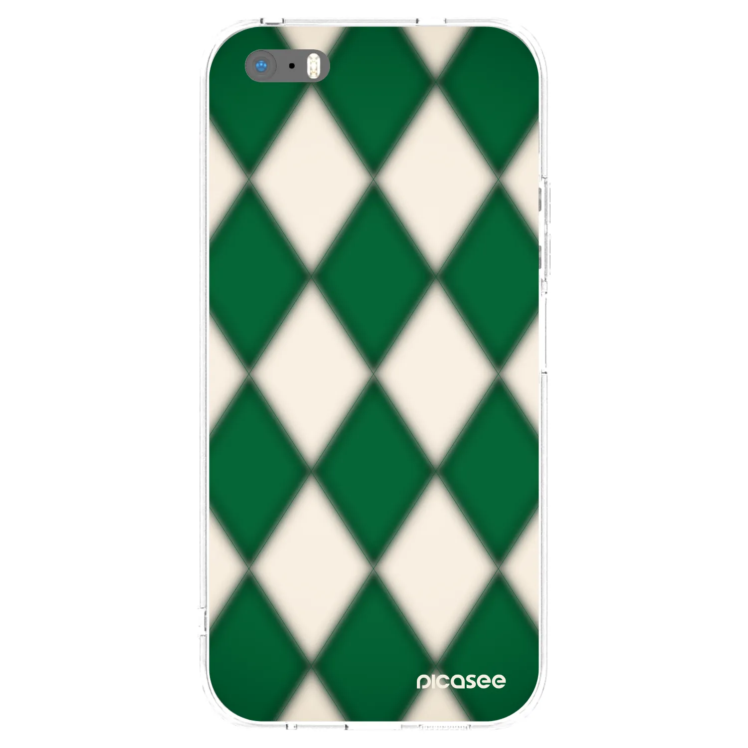 Picasee silikonový průhledný obal pro Apple iPhone 5/5S/SE - Emerald Diamond