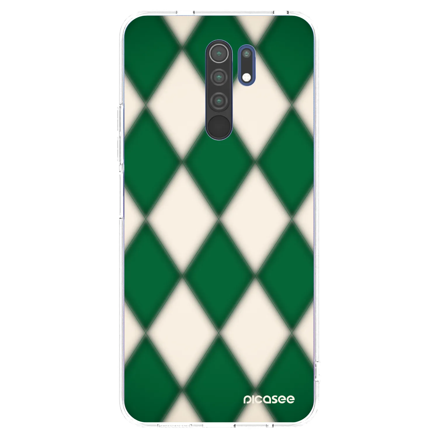 Picasee silikonový průhledný obal pro Xiaomi Redmi 9 - Emerald Diamond