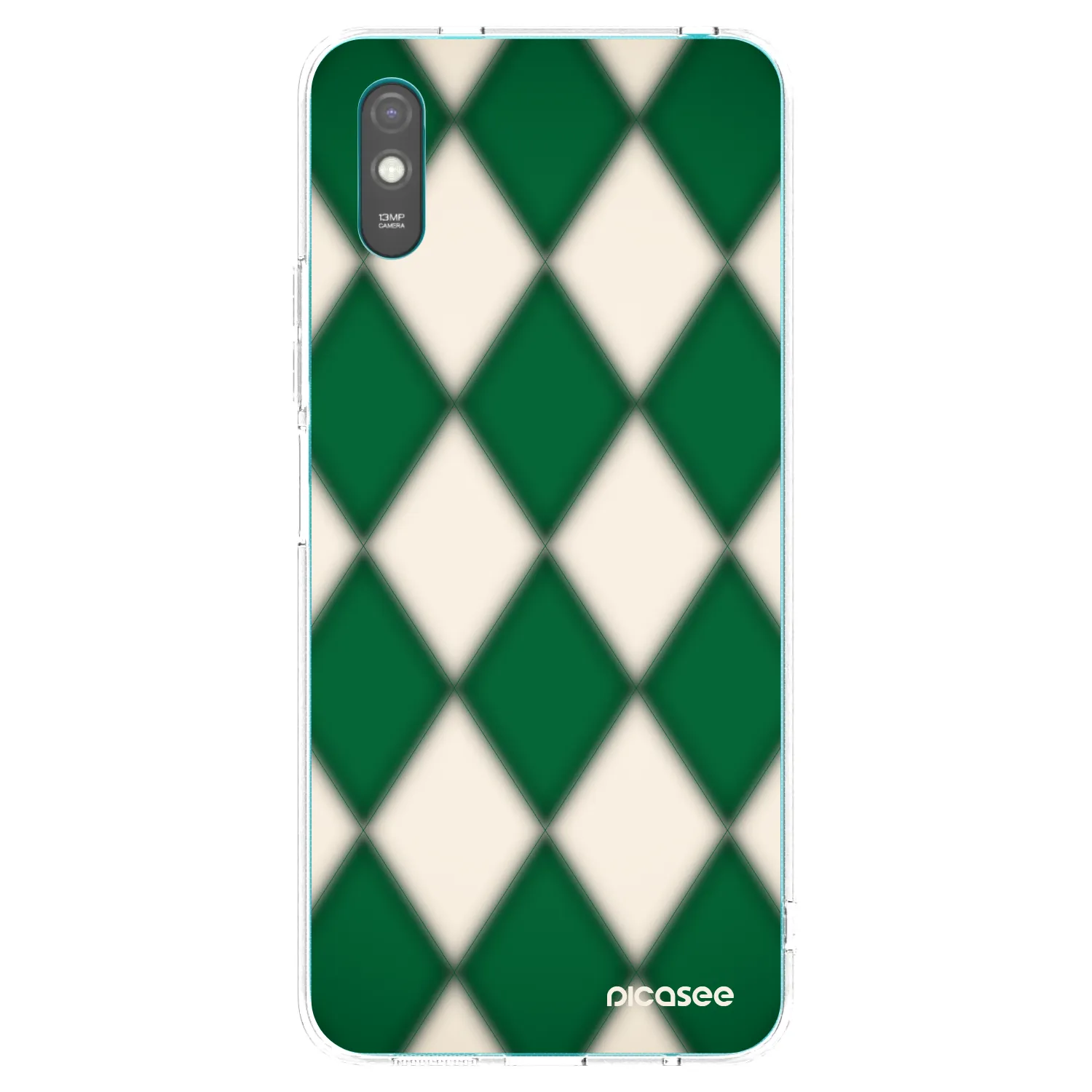 Picasee silikonový průhledný obal pro Xiaomi Redmi 9A - Emerald Diamond